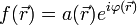 f(\vec{r})=a(\vec{r})e^{i\varphi(\vec{r})}