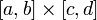 [a,b]\times[c,d]