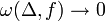 \omega(\Delta, f) \to 0