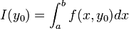 I(y_0)=\int_{a}^{b}f(x,y_0)dx