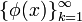 \{\phi(x)\}_{k=1}^{\infty}