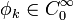 \phi_k\in C_0^{\infty}