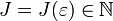 J=J(\varepsilon)\in \mathbb{N}