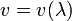 v=v(\lambda)