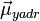 \vec{\mu}_{yadr}