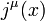 j^{\mu}(x)