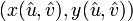 (x(\hat{u}, \hat{v}), y(\hat{u}, \hat{v}))