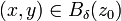 (x, y)\in B_{\delta}(z_0)