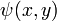 \psi(x,y)