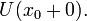 U(x_0+0).