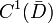 C^1(\bar{D})