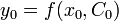 y_0=f(x_0, C_0)