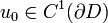 u_0\in C^1(\partial D)