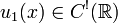 u_1(x)\in C^!(\mathbb{R})