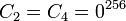 C_2=C_4=0^{256}