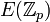 E(\mathbb{Z}_p)