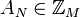A_{N}\in
\mathbb{Z}_M