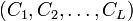 (C_1, C_2 ,\ldots, C_L)