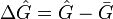 \Delta \hat{G}=\hat{G}-\bar{G}