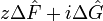 z\Delta\hat{F}+i\Delta\hat{G}
