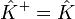 \hat{K}^{+}=\hat{K}