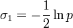 \sigma_1=-\frac{1}{2}\ln p