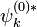 \psi^{(0)*}_k