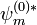 \psi^{(0)*}_m
