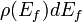 \rho(E_f)dE_f