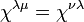 \chi^{\lambda\mu}=\chi^{\nu\lambda}