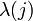 \lambda(j)