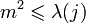 m^2\leqslant \lambda(j)