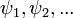 \psi_1, \psi_2,...