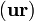 (\bold{ur})